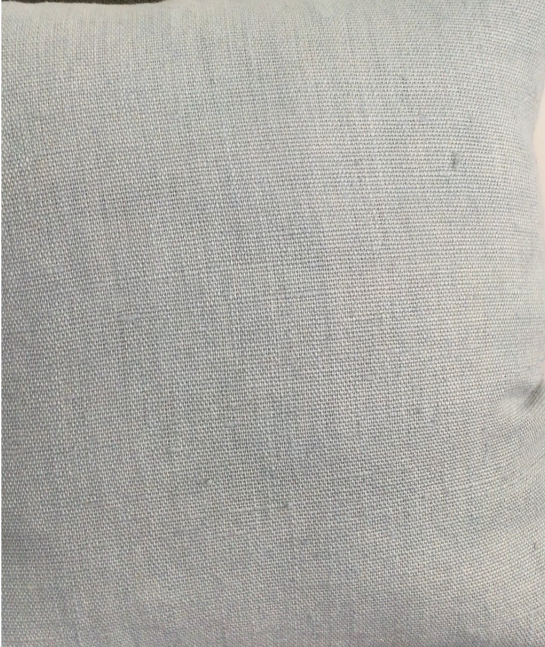 Nabh (13) Linen cushion cover. Color: Ocean blue
