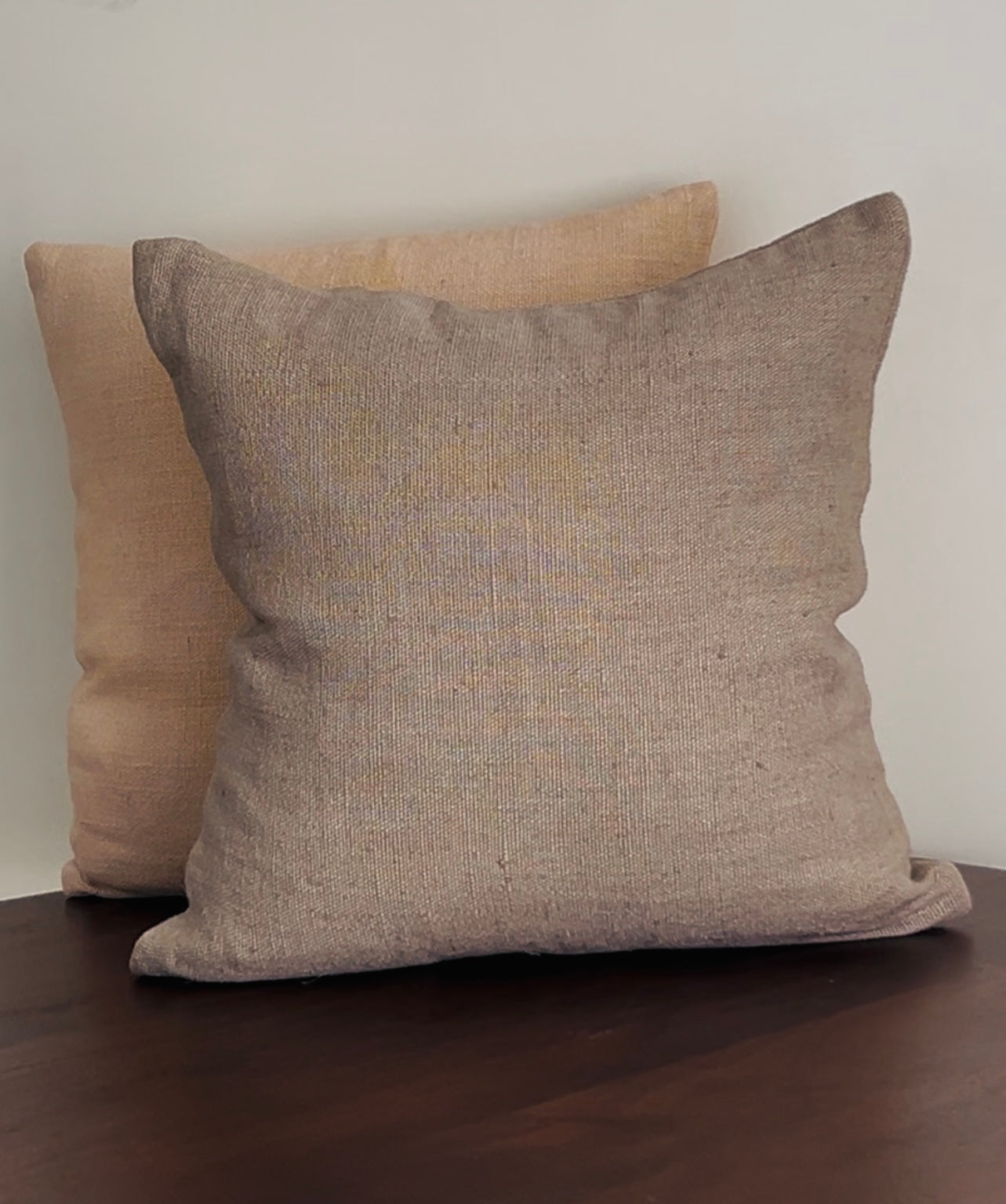 New 23 Linen cushion cover Color: Natural