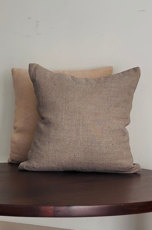 New 23 Linen cushion cover Color: Natural